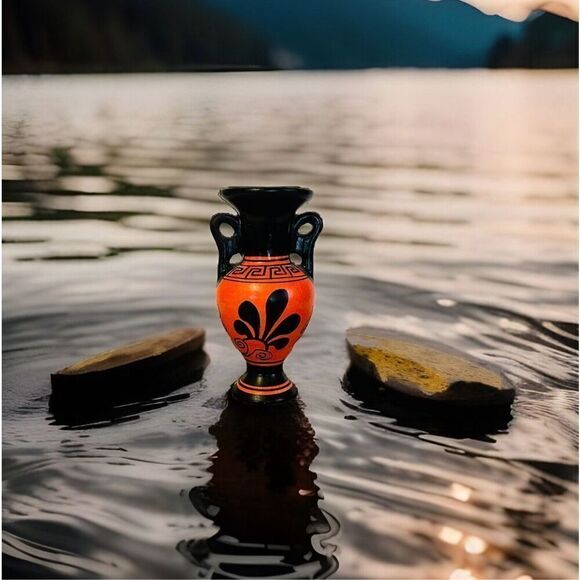 Hand Made Vintage Greek Urn (From Greece) - Picture 3 of 6